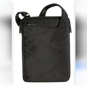 Tucano Italy Finatex Bag Black Crossbody  Travel Bag, Work Bag Made In Italy New